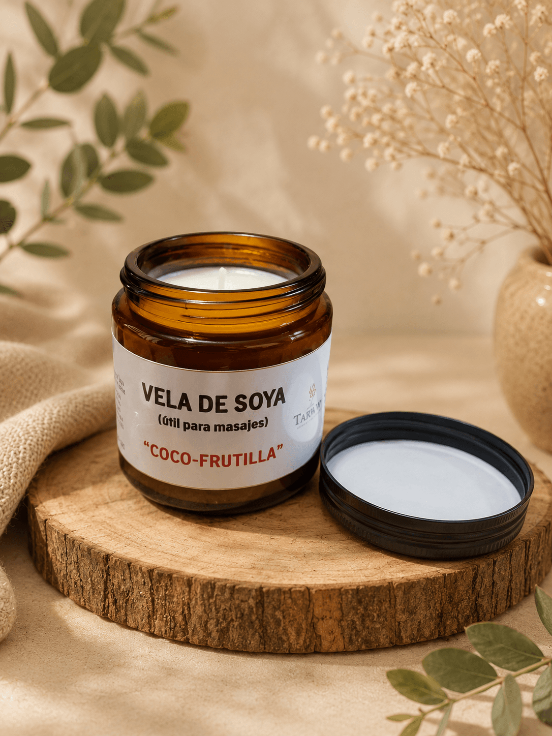 Velas de soya (Útiles para masajes)