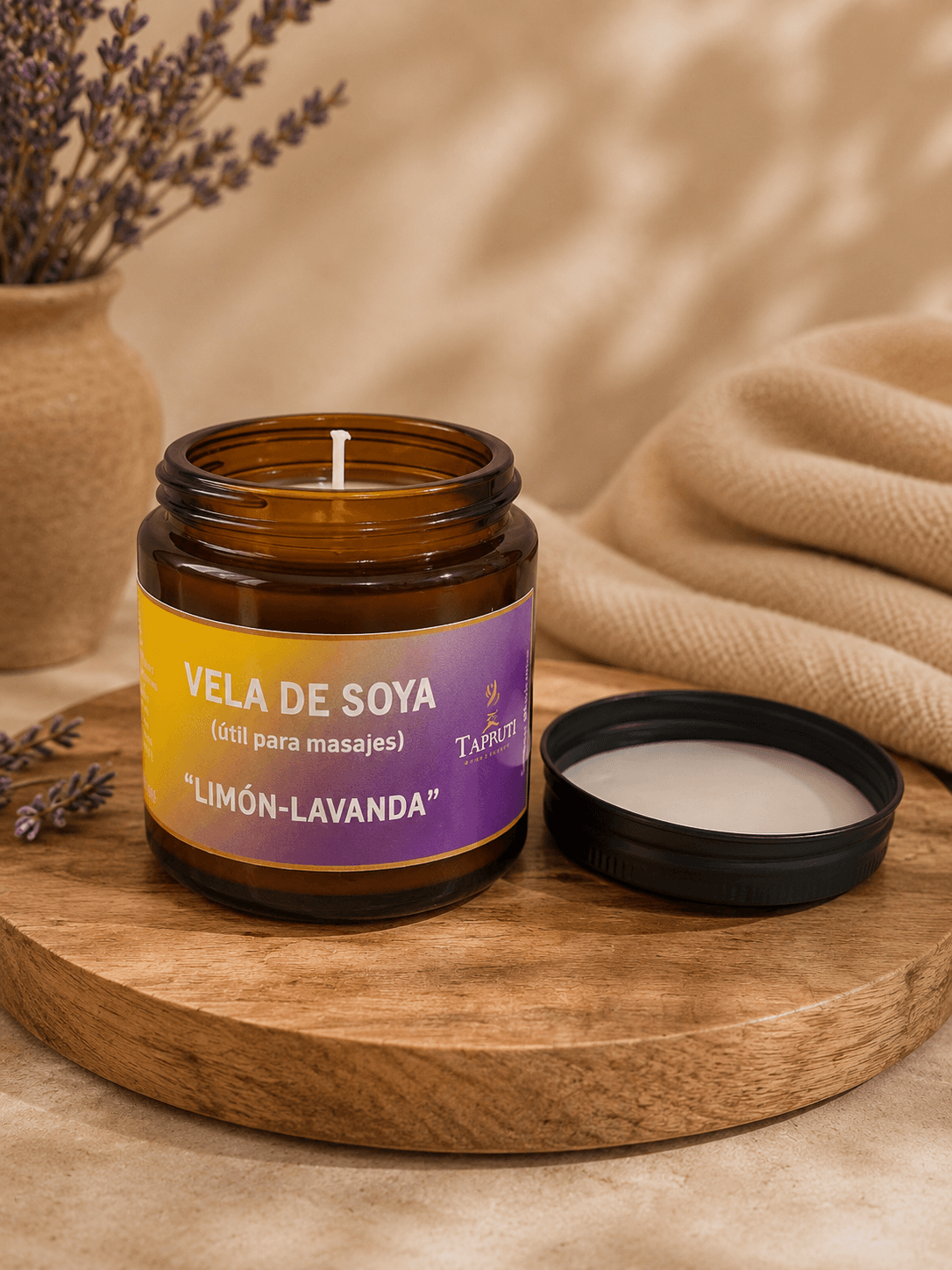 Velas de soya (Útiles para masajes)