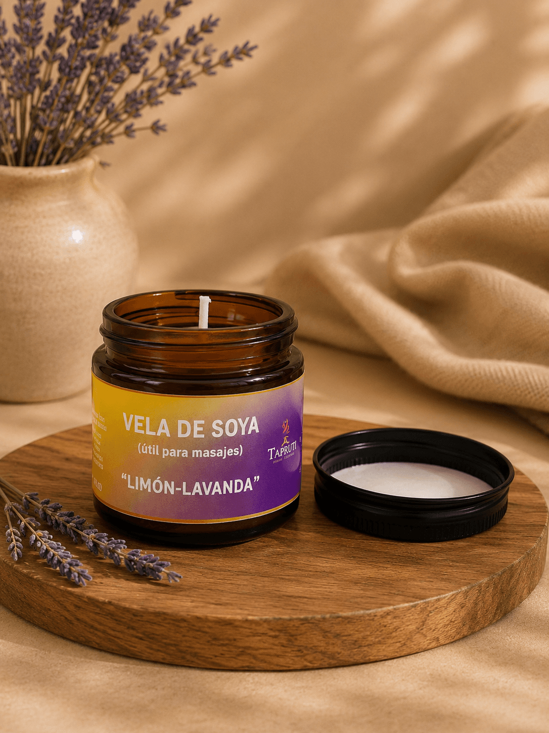 Velas de soya (Útiles para masajes)